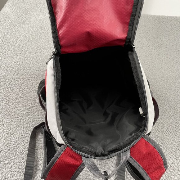 Easton Baseball Elite Softball Backpack Red Grey White - Picture 5 of 9